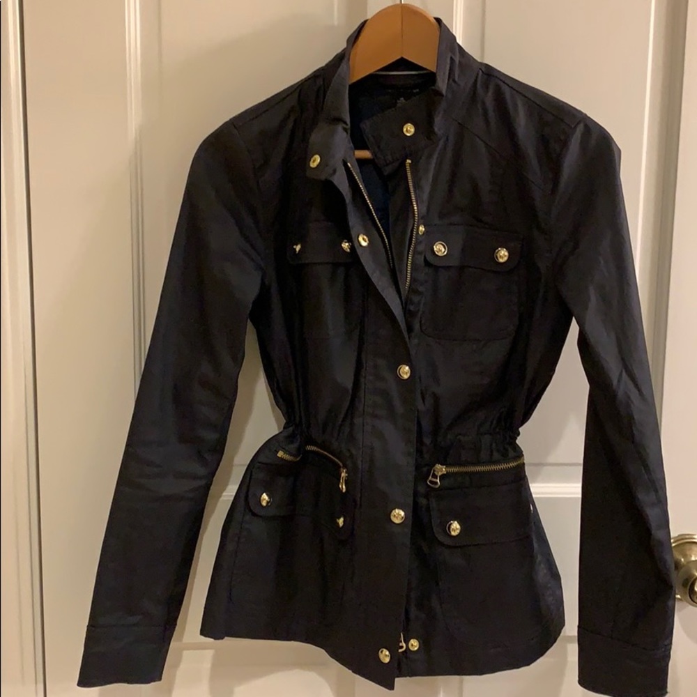 Navy Lightweight Zip Front Jacket - image 6